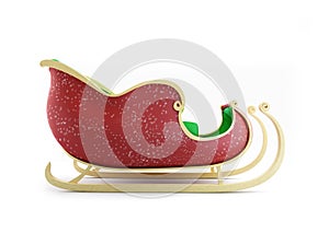 Santa Sleigh 3d Illustrations