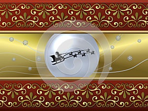 Santa Sleigh background
