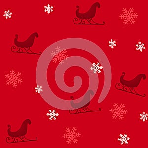 Santa Sleigh Background