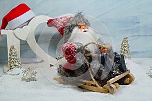 Santa on a sleigh - The magic of Christmas