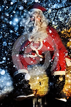 Santa and Snow