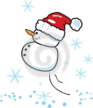 Santa snowman