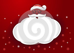Santa and speech bubble