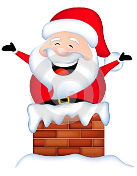 Santa stuck in chimney