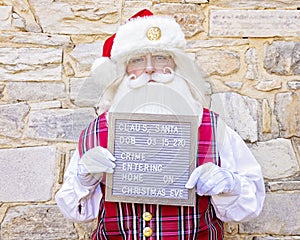 Santa Takes a Mug Shot