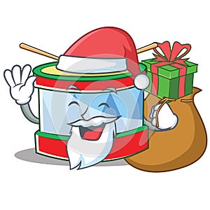 Santa toy drum character cartoon