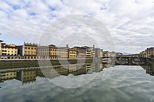 Santa Trinita bridge in Florenze, Italy