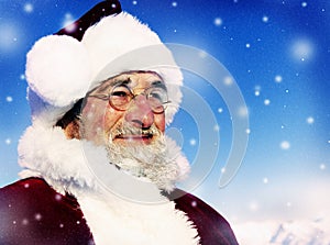 Santa Winter Seasonal New Year Snowing Concept