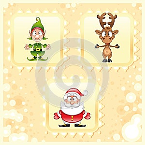 Santaclaus, Elf, Rudolph photo