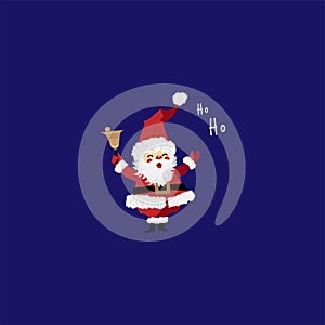 Santacross is coming to town with drak blue background