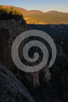 SantaFe National Forest Cliff Sunset