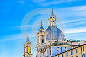 Santagnese Church Exterior, Piazza Nabona, Rome, Italy