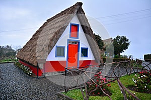 Santana - traditional houses of Madeira, made of straw