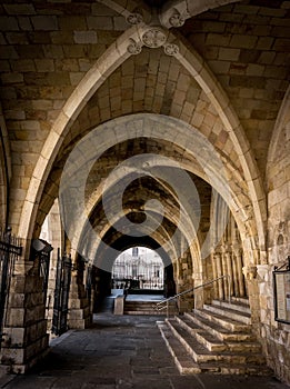 Santander Cathedral, arches of the main porch photo