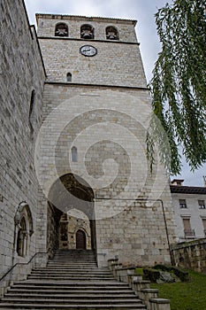 View of the cathedral in Santander, Spain