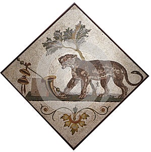 Santangelo - Panther with Dionysian symbols