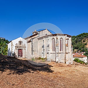 Santarem, Portugal. Gothic apse of the Igreja de Santa Cruz Church