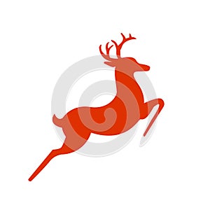 Santas rein deer silhouette