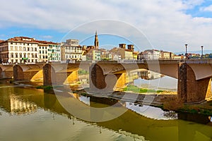 Sante Croce and Ponte alle Grazie, Florence, Italy