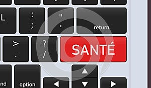 Sante - health in French language