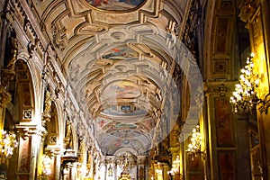 SANTIAGO, CHILE - JUNE 15: Metropolitan Cathedral of Santiago, C