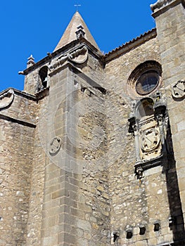 Santiago church in Caceres - Spain