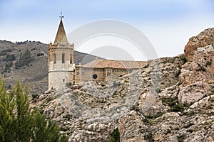 Santiago Church in Montalban, Teruel province, Spain photo