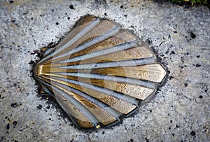 Santiago compostela brass shell