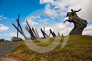 SANTIAGO, CUBA: Antonio Maceo Monument in Santiago de Cuba. General Maceo was a famous guerilla independence leader. The sculpture photo