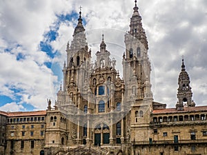 Santiago de Compostela Cathedral in the Obradoiro square in Santiago de Compostela photo