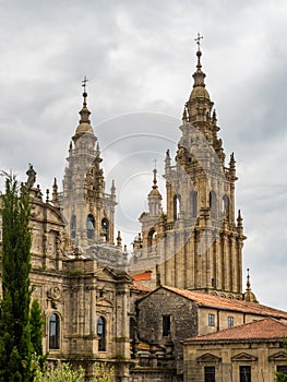 Santiago de Compostela Cathedral in the Obradoiro square in Santiago de Compostela photo