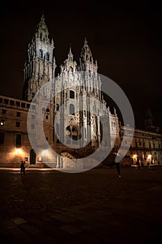 Santiago de Compostela Cathedral view from Obradoiro square