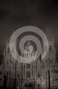 Santiago de Compostela Cathedral view from Obradoiro square photo