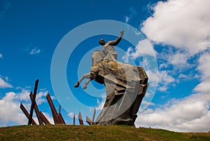Santiago de Cuba, Cuba: Antonio Maceo Monument. General Maceo was a famous guerilla independence leader. The sculpture is located photo