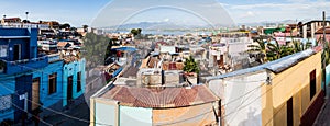 SANTIAGO DE CUBA, CUBA - FEB 1, 2016: Panorama of Santiago de Cuba, Cu