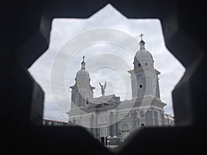 Santiago de Cuba, framed Cathedral