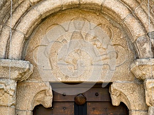 Santiago de Taboada romanesque door