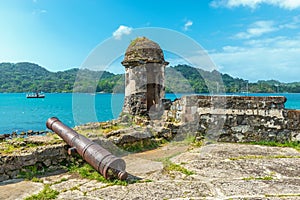 Santiago Fortress in Portobelo, Caribbean Sea, Panama