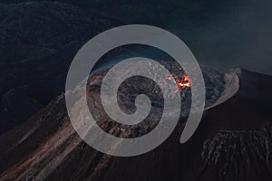 Santiaguito lava dome in Guatemala photo