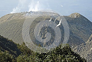 Santiaguito volcano in Quetzaltenango, Guatemala photo