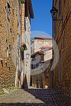 Old small streets of Santillana del Mar photo