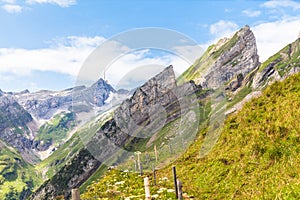 Santis and Alpstein massif photo