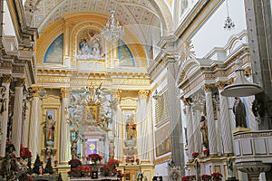 Santisima trinidad temple  in puebla mexico I photo