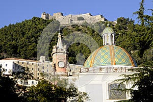 Santissima Annunziata church and castle in Salerno