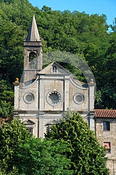 Santissima Annunziata church at Pontremoli, Tuscany, Italy photo