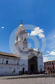 Santo Domingo church in the historic center of Quito capital of Ecuador