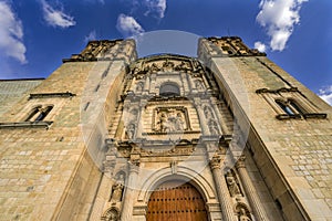 Santo Domingo de Guzman Facade Church Oaxaca Mexico photo