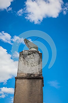 SANTO DOMINGO, DOMINICAN REPUBLIC - 28 NOVEMBER 2021: Reloj del Sol, one of the last still existing Sundials in the world. January photo