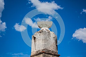SANTO DOMINGO, DOMINICAN REPUBLIC - 28 NOVEMBER 2021: Reloj del Sol, one of the last still existing Sundials in the world. January photo