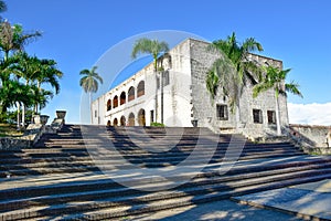 Santo Domingo, Dominican Republic. Alcazar de Colon (Diego Columbus House), Spanish Square.